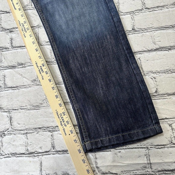 PD & C Denim Slim Straight Jeans Lof of 2 Mens 32x29 Blue 5-Pocket Dark Wash - Picture 12 of 14